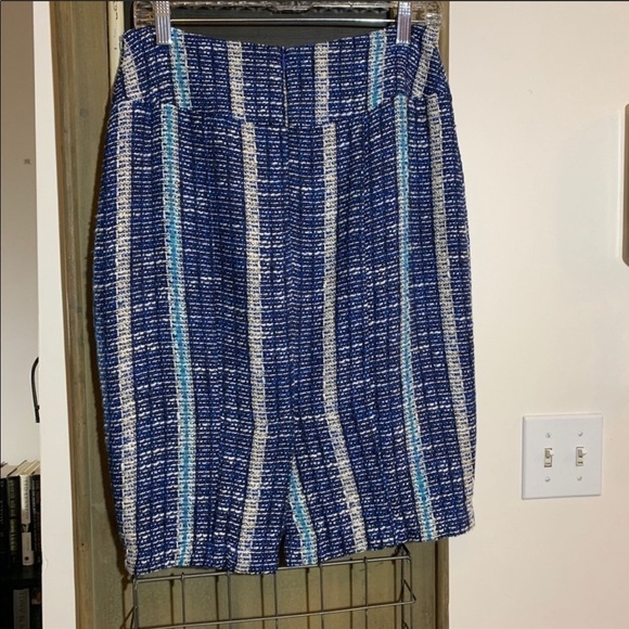 Anthropologie Eva Franco Embarcadero Striped Textured Pencil Skirt Size 6 - Picture 8 of 8